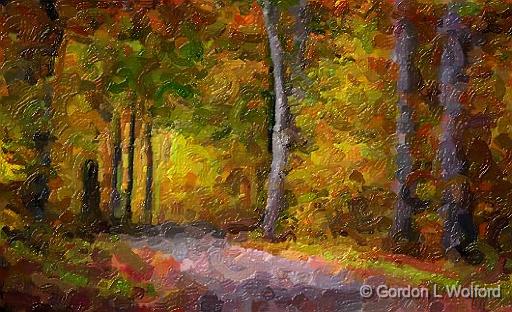 Autumn Backroad_22857art.jpg - Photographed at Rideau Lakes, Ontario, Canada.